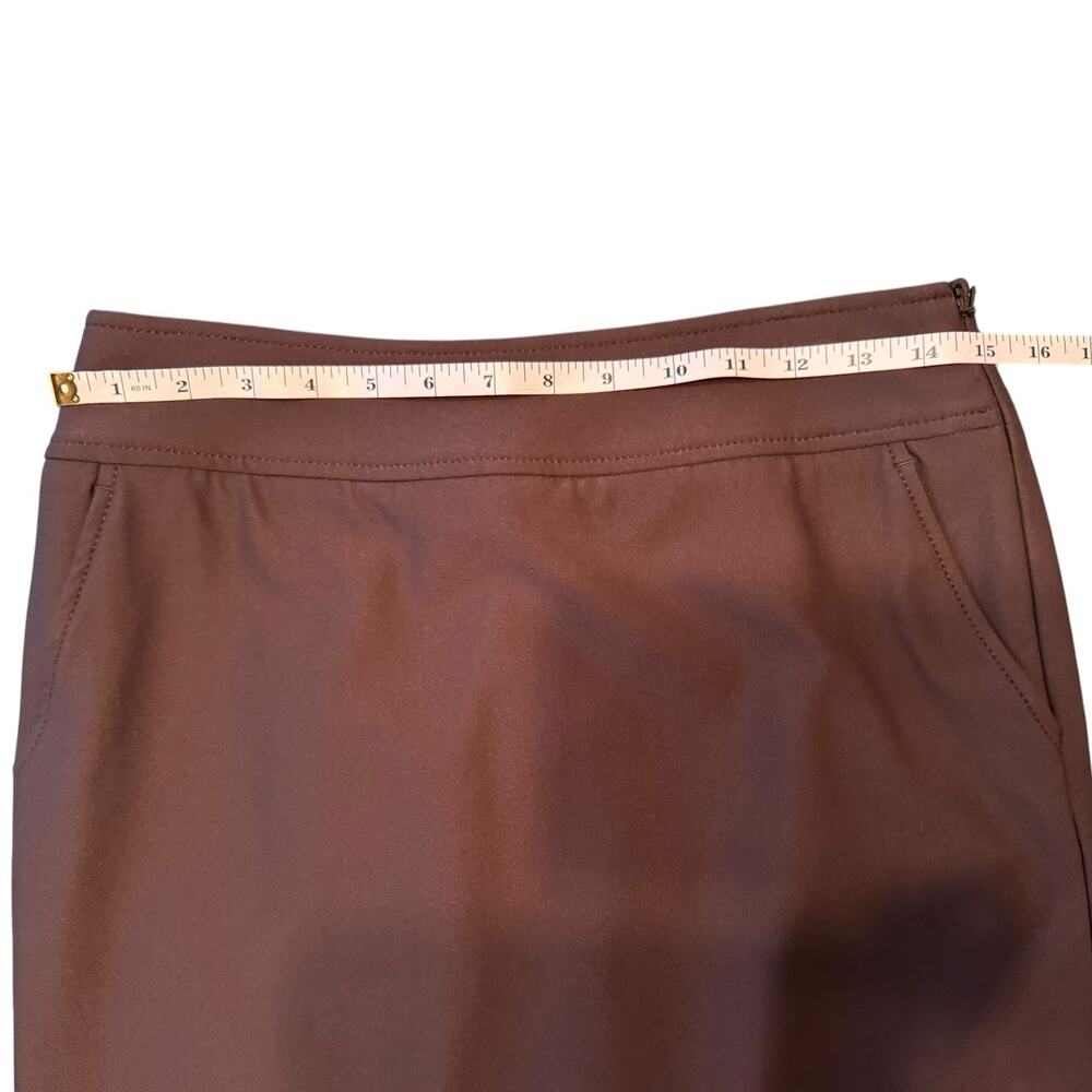 NWT Worth New York Chocolate Brown Pencil Skirt‎ 2 Work Office Career Minimal - Picture 5 of 6